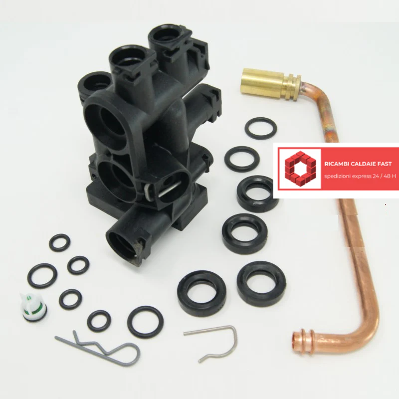 Blocco idraulico sinistro per Chaffoteaux 61312303 Compy MX2, Mira