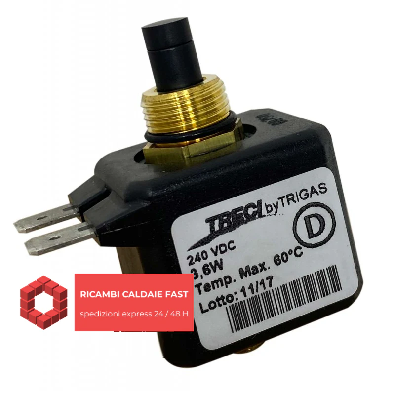 Bobina solenoide 220V valvola gas stufa Fondital 6Y41342500 Gazelle Techno Classic