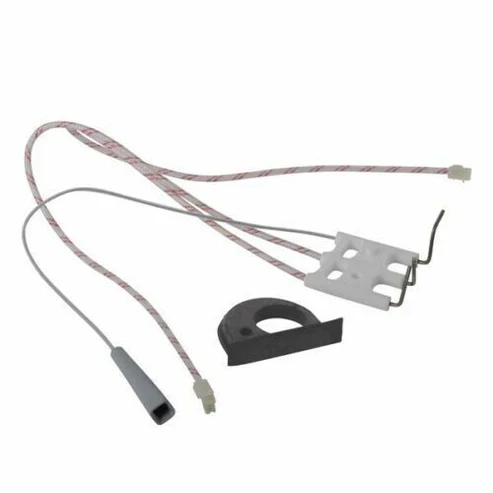 Elettrodo accensione rilevazione caldaia Ecoflam Ecosi 65115802, ex 65104233, ex 65104549