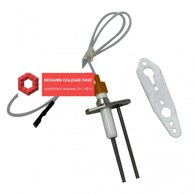 Elettrodo candela rilevazione caldaia Ariston 65102199 Aco 27 MFFI, Aco 27 RFFI, Aco 32 MFFI, Aco 32 RFFI