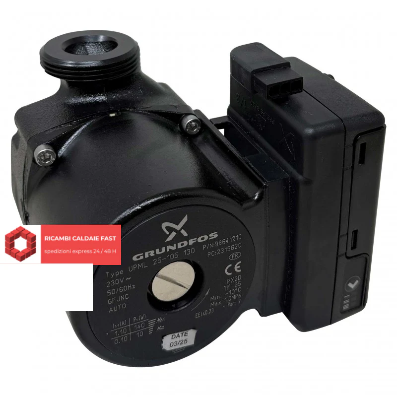 Pompa circolatore Grundfos UPML 25-105 130 PWM per caldaia e impianto di riscaldamento