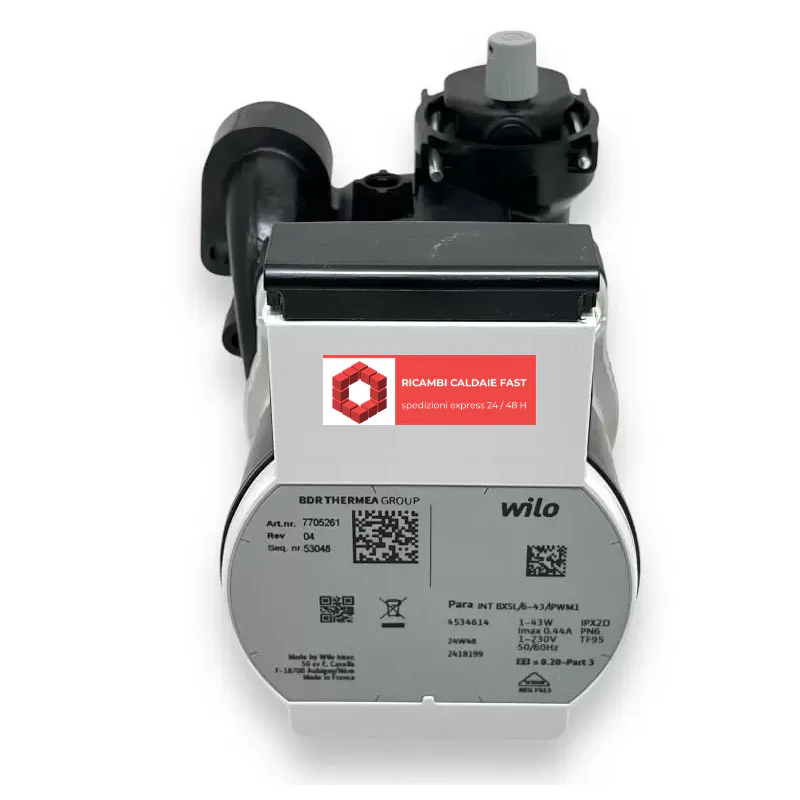 Pompa Circolatore Wilo INT BXSL 6m Caldaie Baxi Prime, Luna, Duo-Tec , 7744951