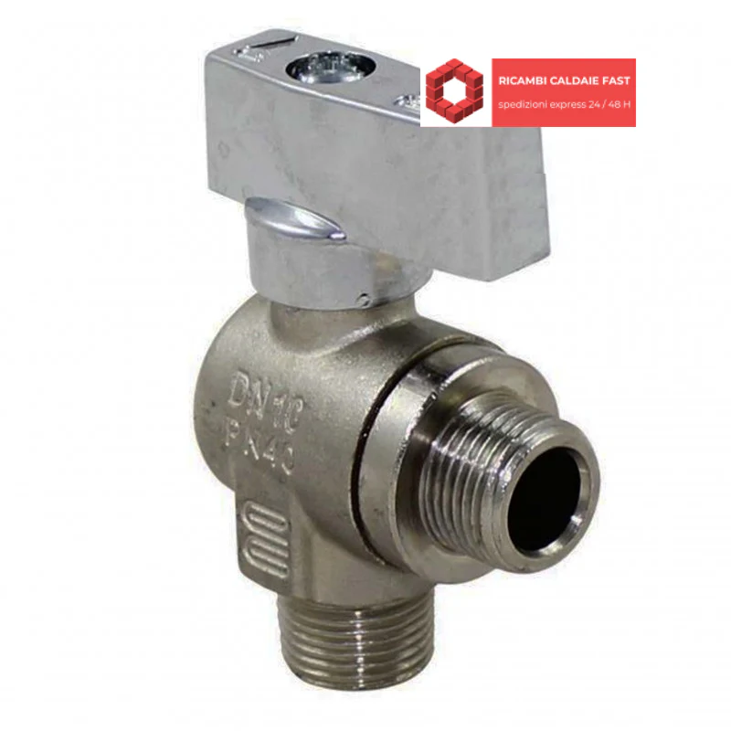 Rubinetto Carico a Squadro 3/8" per Caldaia Ariston Basic, Dia, Meta – Cod. 570562