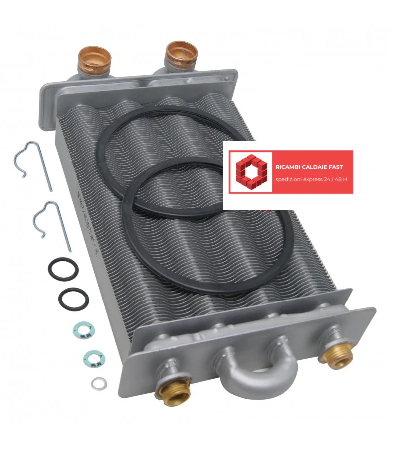 Scambiatore bitermico Beretta R10023932 Ciao 24 CSI N/AR, Ciao Box 24 CSI, Ciao J 24 CAI, Junior 24 CAI, Option 24 CSI AR
