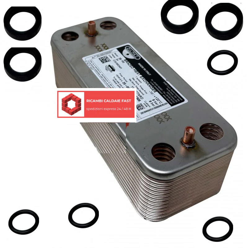 Scambiatore sanitario 24 piastre per Sylber Area Condensing, Lady S, Linea Condensing, Linea Ext Condensing