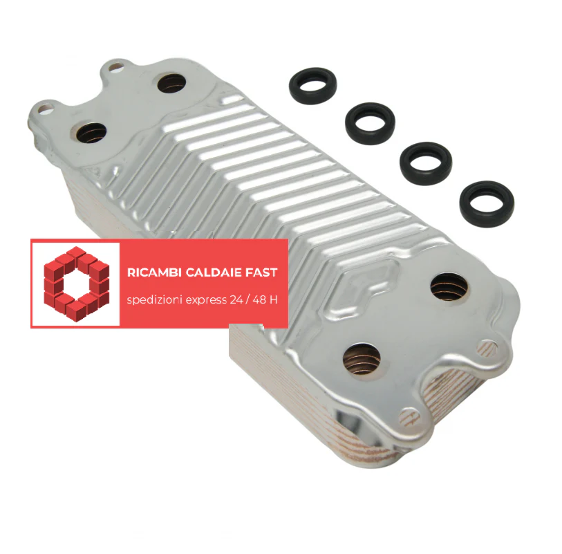 Scambiatore sanitario per Hermann Saunier Duval Habitat 3, Micra 3, Thema 3 Condensing, Thesi 3 Condensing H0020059452