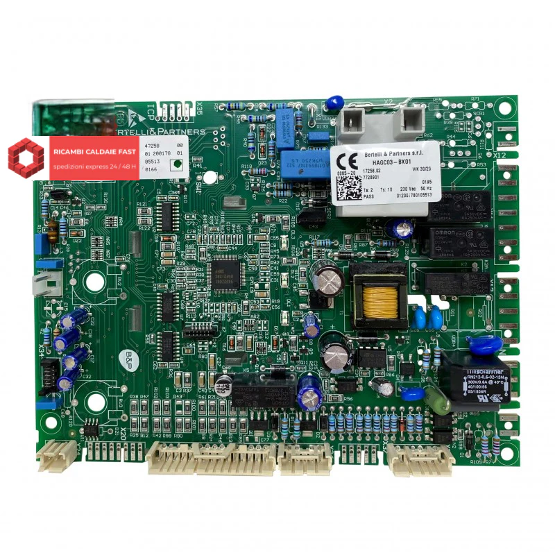 Scheda B&P HAGC03-BX01 caldaia Baxi 7726557 Duo Tech Max, Duo Tech Compact, Luna Duo-Tech, Nuvola Duo-Tech