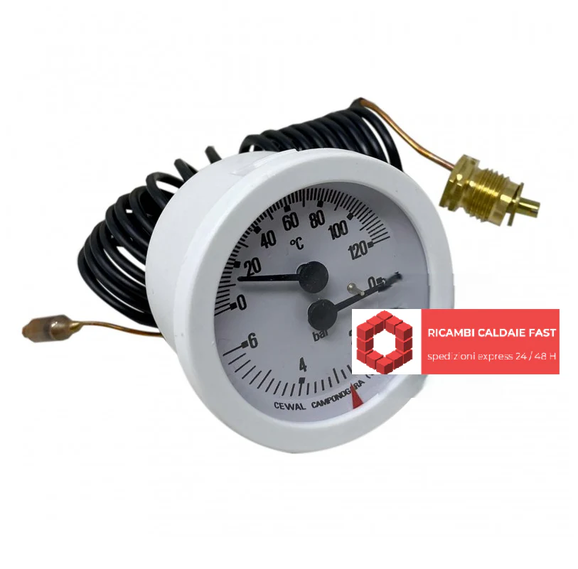 Termoidrometro D52 Bianco per Caldaia Immergas – Cod. 1032800 (ex 14087) – Originale