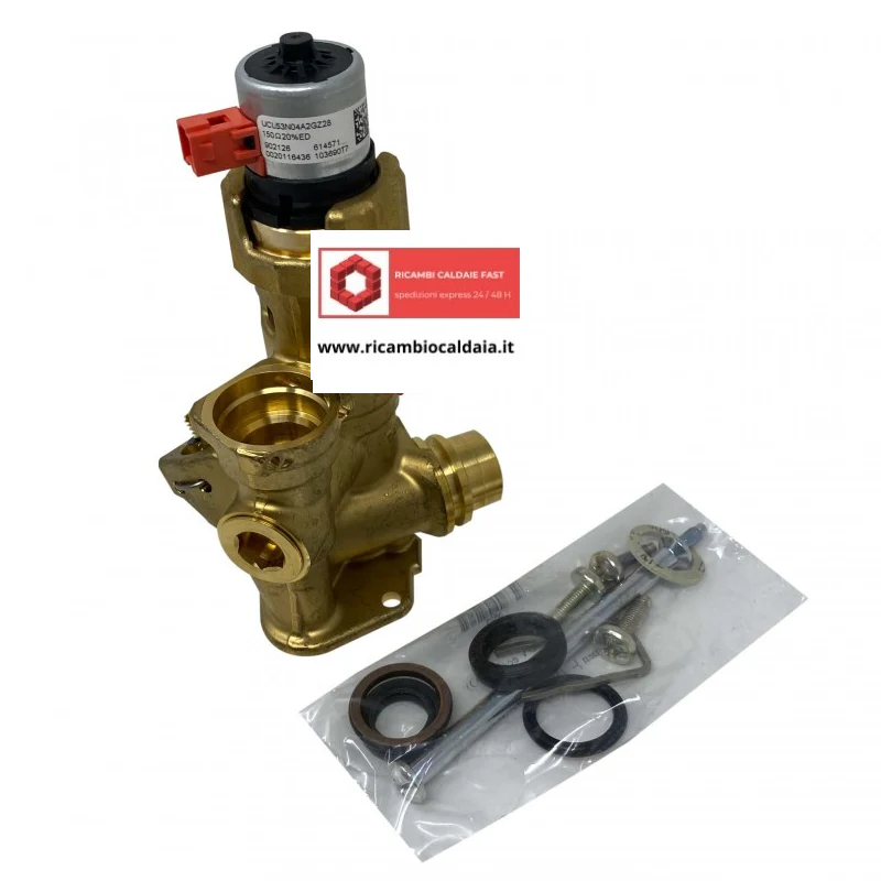 Valvola deviatrice a tre vie caldaia Vaillant 0020132683 Aurocompact, Ecoblock, Ecocompact, Ecotec