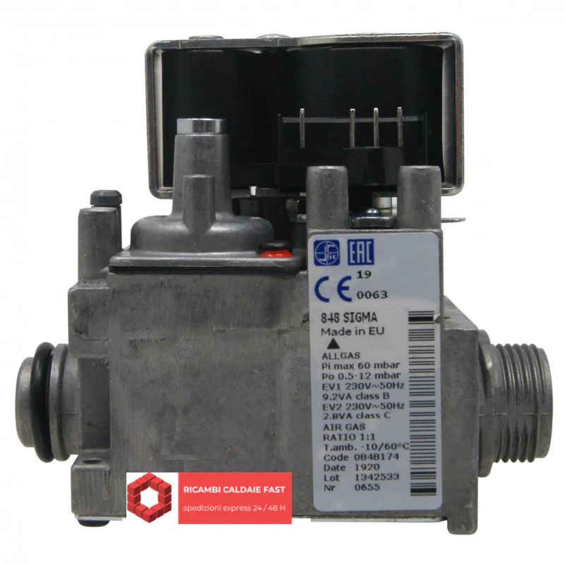 Valvola Gas SIT 848174 Chaffoteaux 65114223 per CX Green 24 EU, CX Green 29 EU, Inoa Green 24 EU, Inoa Green 29 EU