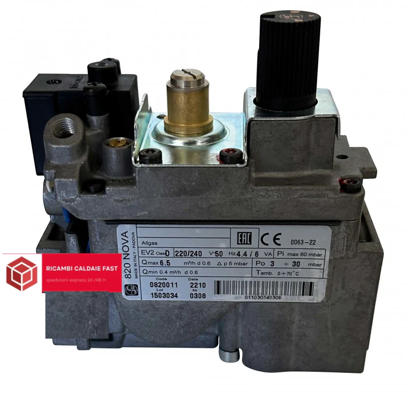 Valvola Gas SIT 820011 Compatibile con Caldaie Ferroli 36802000