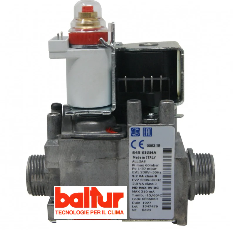 Valvola gas SIT 845063 per Baltur Fida Smile, Colibri Light, Colibri Smart, Colibri Young, Temperia 25140