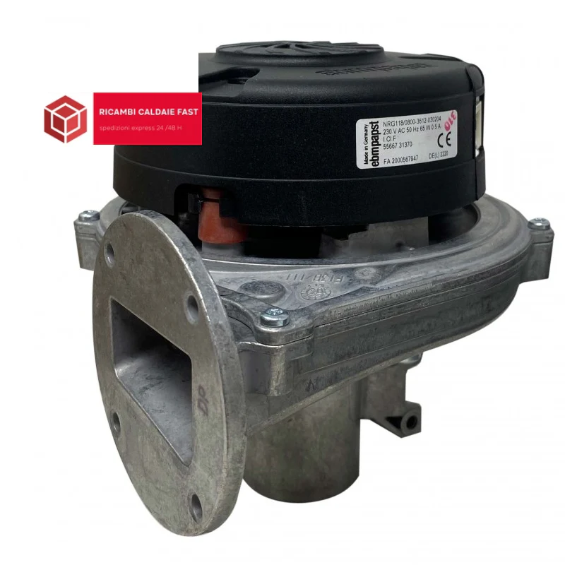 Ventilatore EBM NRG118/0800-3612-030204 per caldaia Unical Kon 24, codice 95263683