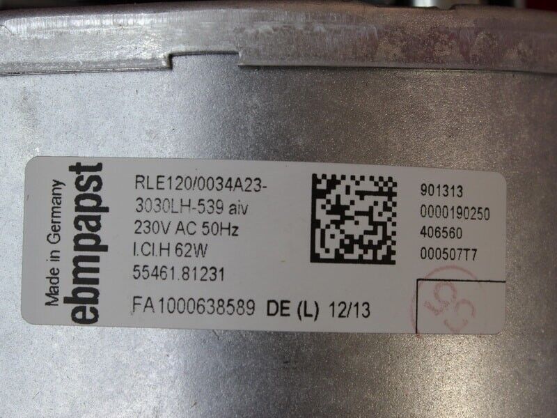 Ventilatore Fumi RLE120/0034A23-3030LH caldaia Vaillant 190261 - Image 2